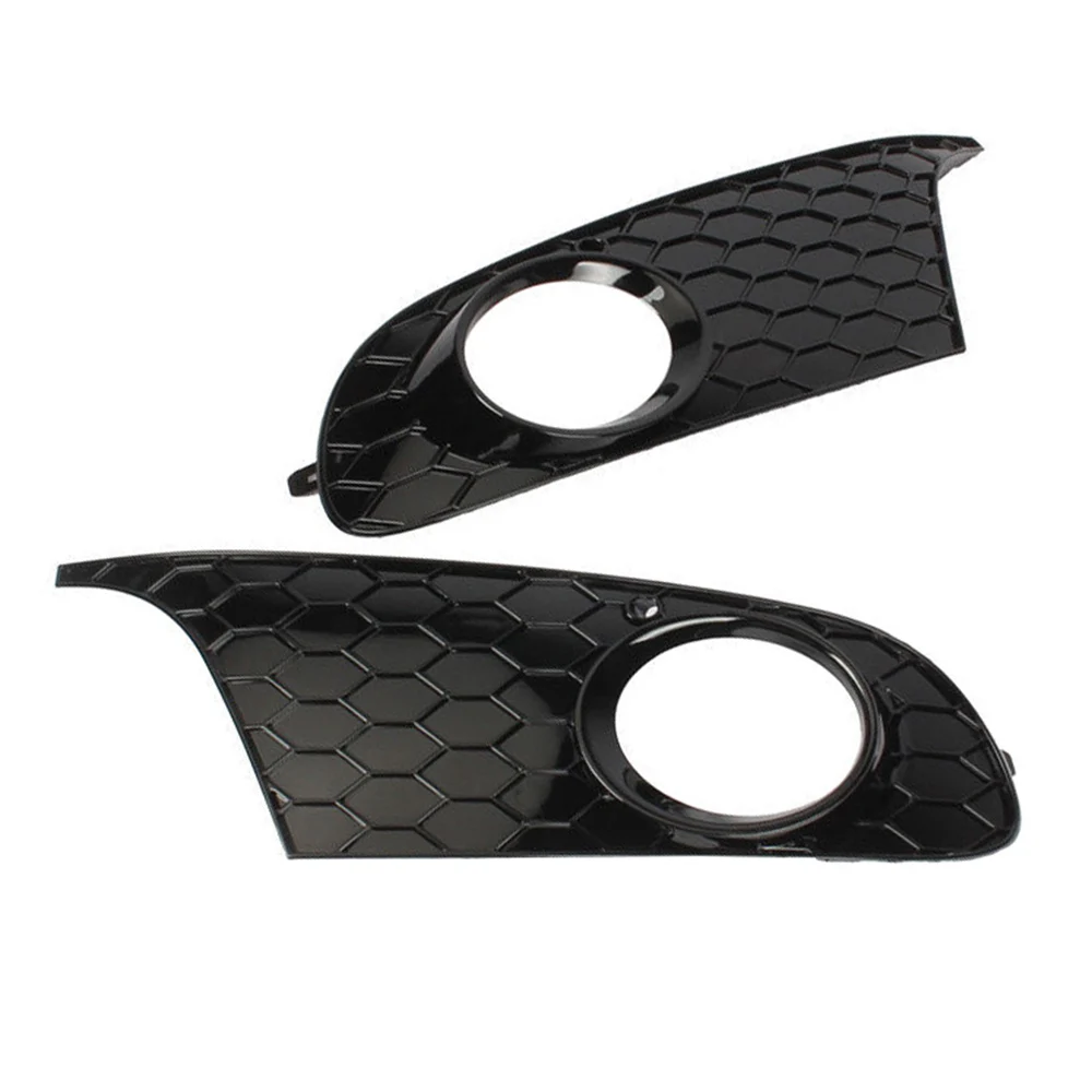 

Gloss Black Honeycomb Front Left Right Bumper Lower Fog Light Grilles Cover For VW Golf MK6 MKVI 2009-2013 5K0853665 5K0853666