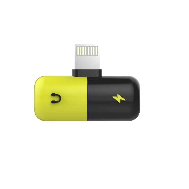 

3.5mm AUX Audio Headphone Jack Splitter Charger Adapter 2 in 1 for Lightning Adaptor Converter for Iphone 7 iPhone X 8 7 Plus