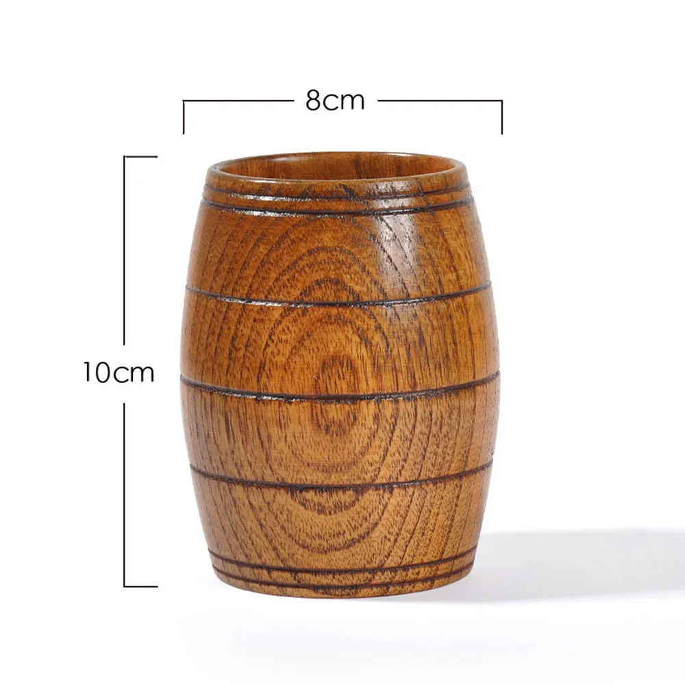 2019 New Wooden Cup Log Color Handmade Natural Wood Coffee Tea Beer Juice Milk Mug Portable Transparency Drinking Cup #Q25R (5)
