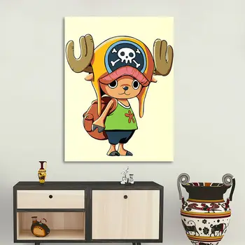 

diy oil painting ONE PIECE digital paint by numbers Japan anime Tony Choppe coloring by numbers modular painting