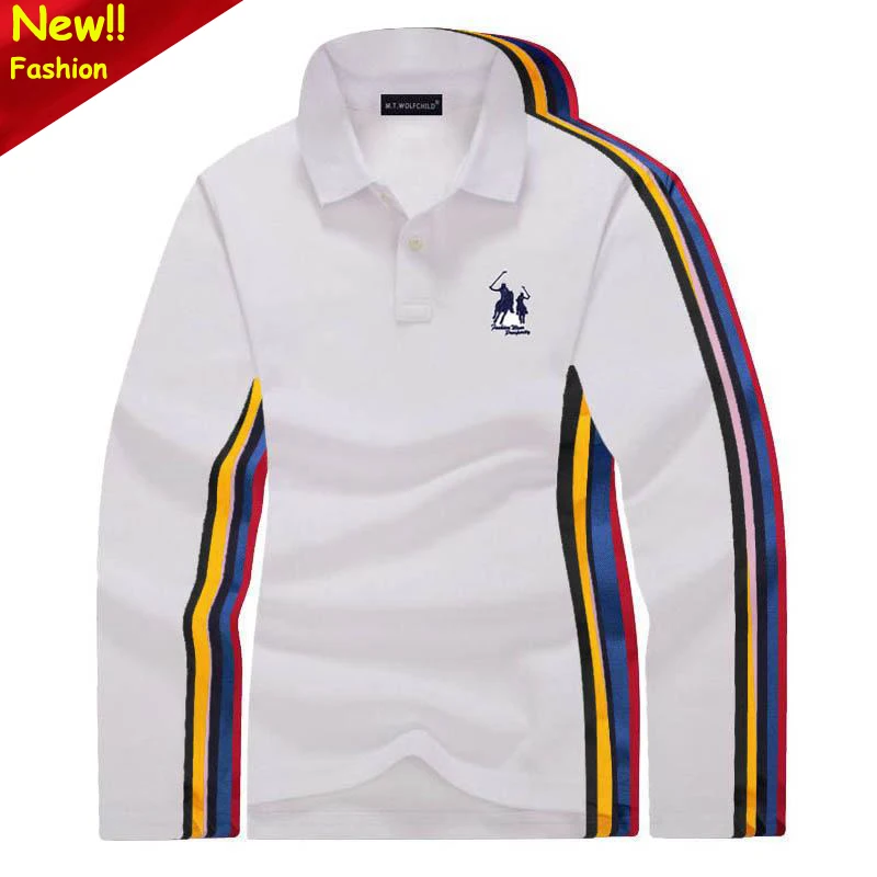 

Fashion 2019 New Women's long sleeve polos shirts horse embroidery casual womens casual lapel tees cotton slim female tops S-XXL