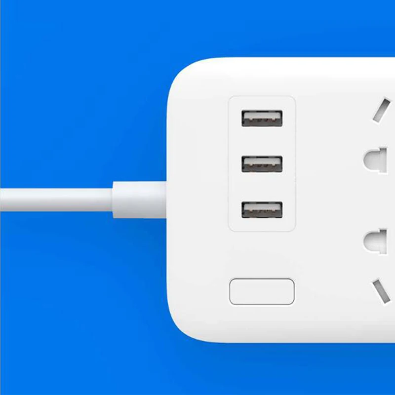 Оригинальная смарт лента XiaoMi Mi 6 портов 3 USB порта быстрая зарядка 2 1 А разъем