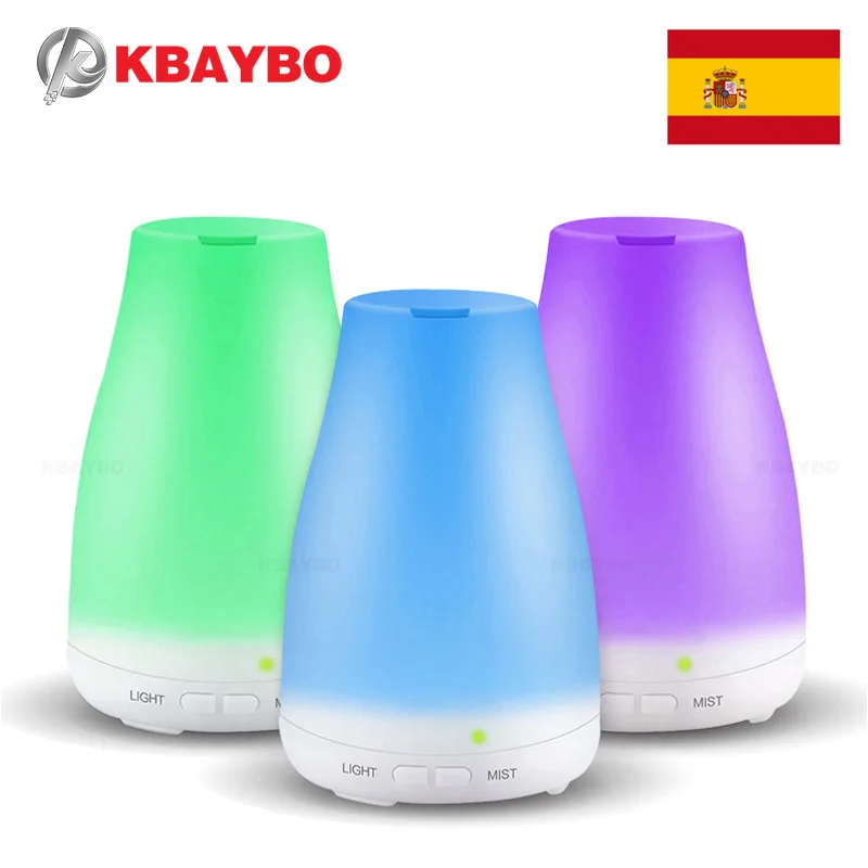 Ultrasonic Humidifier Aromatherapy Diffuser Cool Mist With Color LED Lights Essential Oil Diffuser Waterless Auto Shut