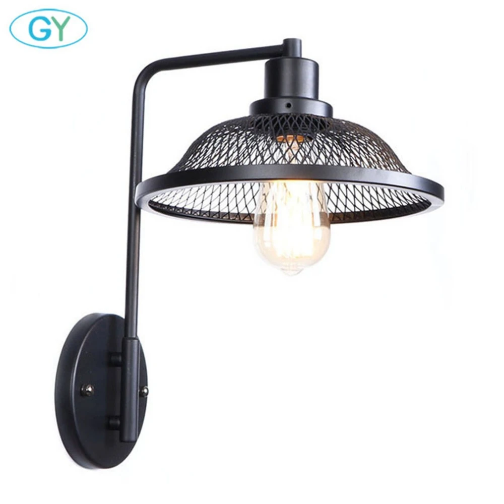 us $36.0 |schwarz edison industrie wandleuchte metall wand leuchte  dekorative beleuchtung für küche, wohnzimmer, galerie, flur  lampe|wandleuchten| -