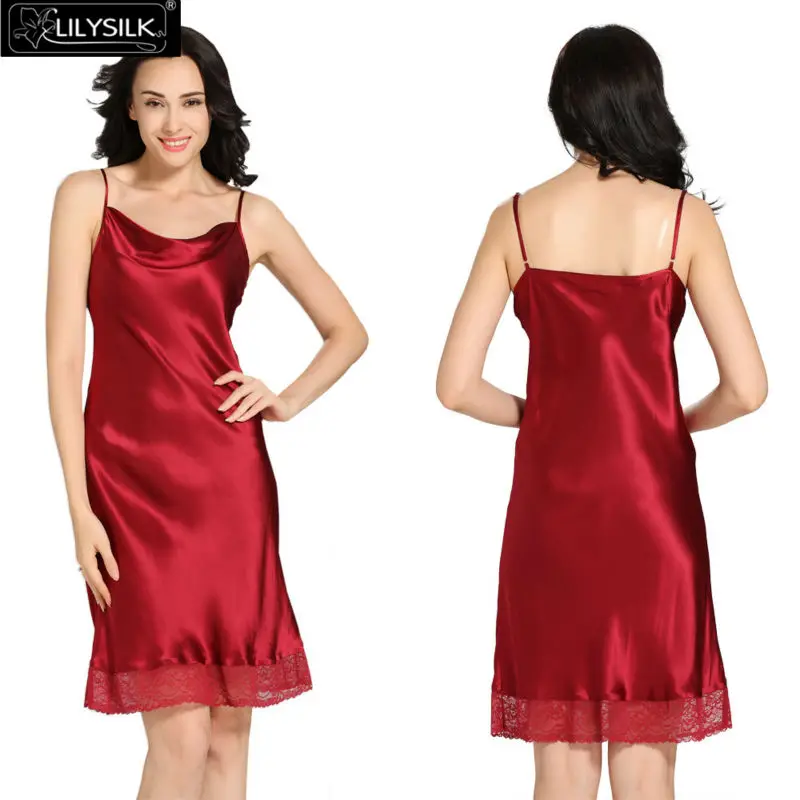 1000-claret-22-momme-lacey-hem-mid-length-silk-nightgown