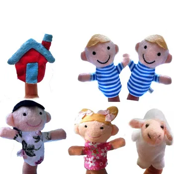 

6 Pcs Finger Even Storytelling Good Toys Hand Puppet For Baby's Gift Levert Hand Puppet For Baby's Gift Dropship 6.4