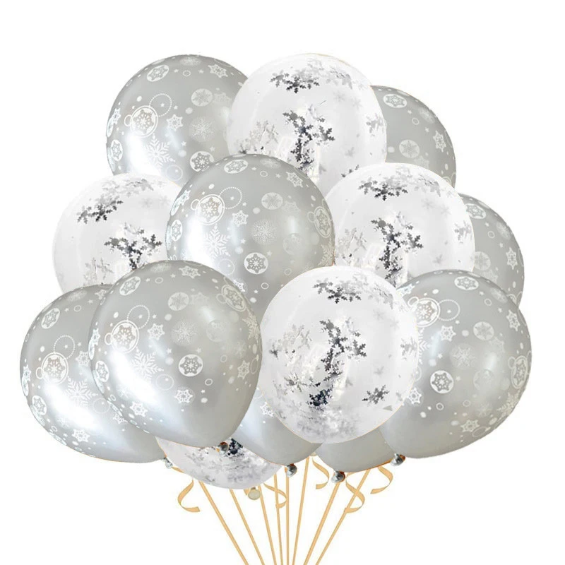 15 шт рождественские латексные шары Замороженные снежинки прозрачные воздушные шары на день рождения свадебные вечерние украшения детский душ детские игрушки