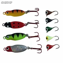 Qualyqualy Ice Рыбалка приманки, 9 шт. 2.1 г 6 г Ассорти рыбы привести Рыбалка Джиги Судак зима Краппи Рыболовные приманки Лед набор