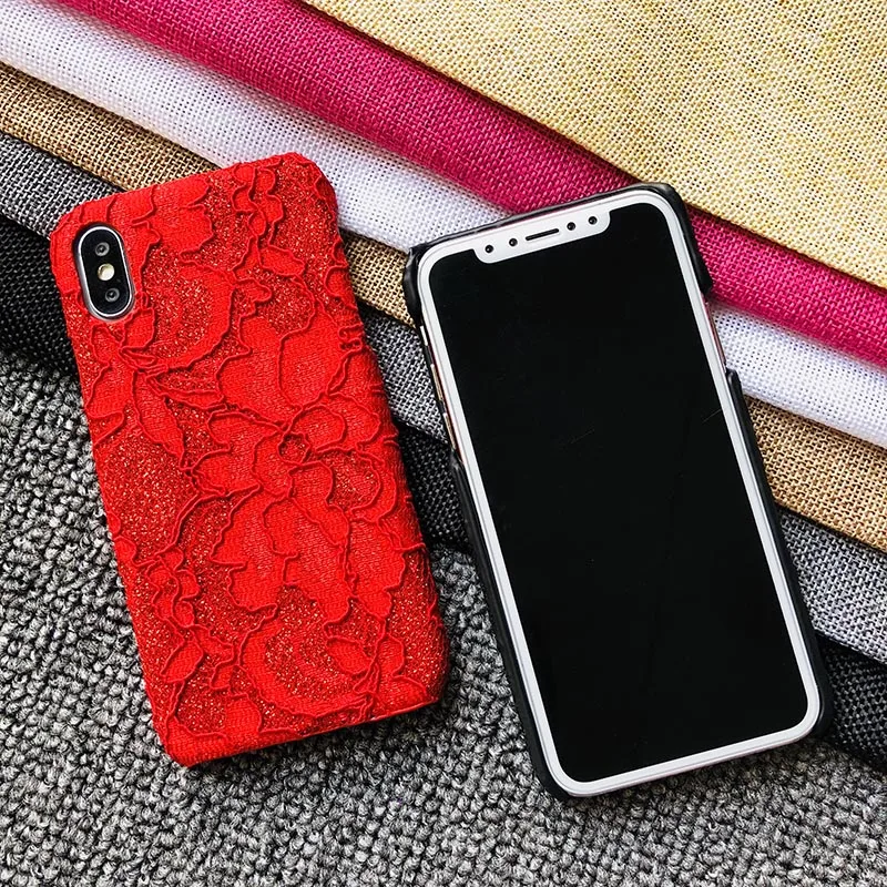 Роскошный блестящий кружевной чехол Kerzzil для телефона iPhone 6s 6 7 8 Plus X с цветочной