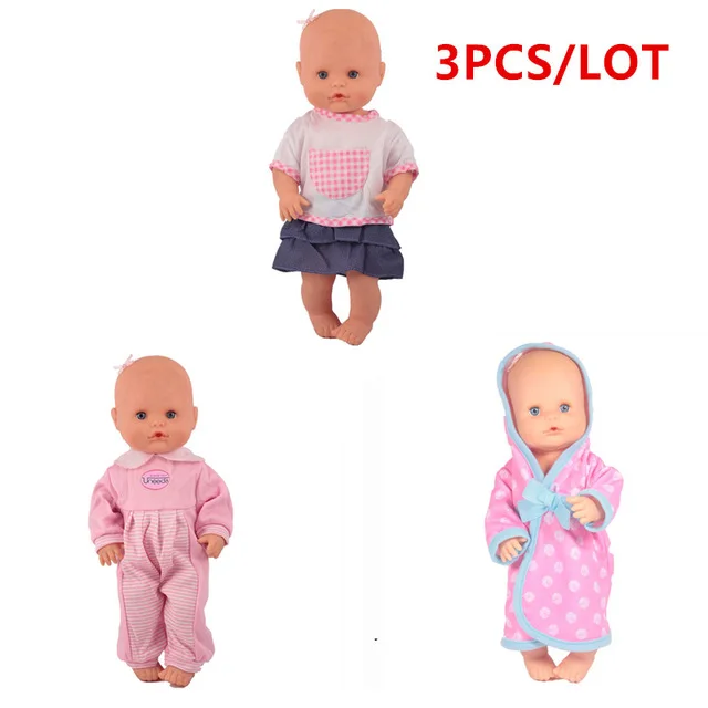 

New 13inch Doll Clothes Fit 35cm Nenuco Doll Nenuco Ropa y su Hermanita Doll Accessories 2 Casual Outfits 1 Strawberry Dress