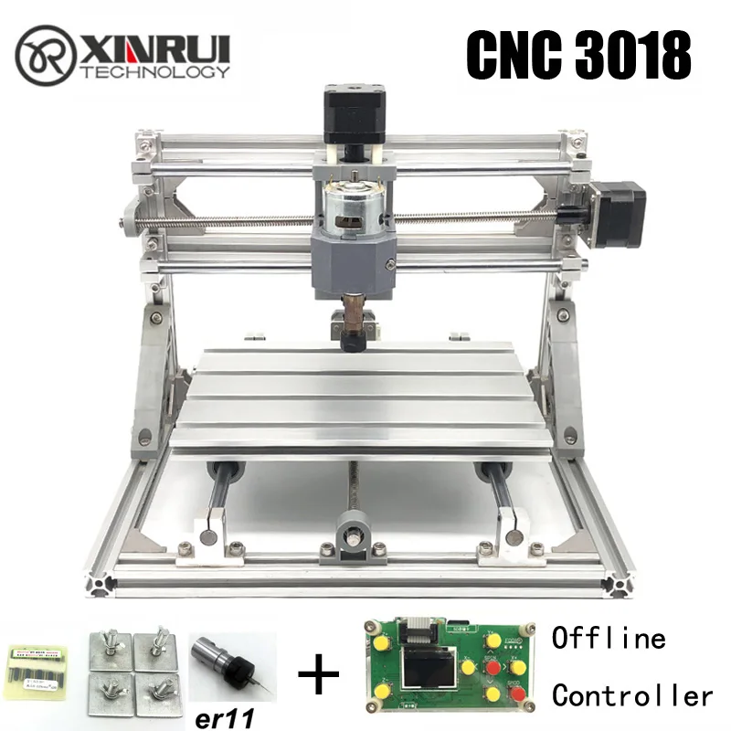 CNC 3018 ER11 GRBL управления Diy ЧПУ машина, 3 оси pcb фрезерный станок, древесины маршрутизатор лазерной гравировки, лучшие игрушки - Цвет: with offline card