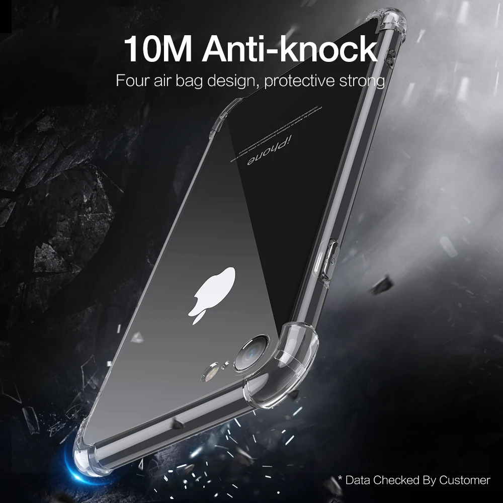 Мягкий чехол из ТПУ для iPhone 7 8 Plus X XR XS MAX 6 6s 5|Бамперы| |