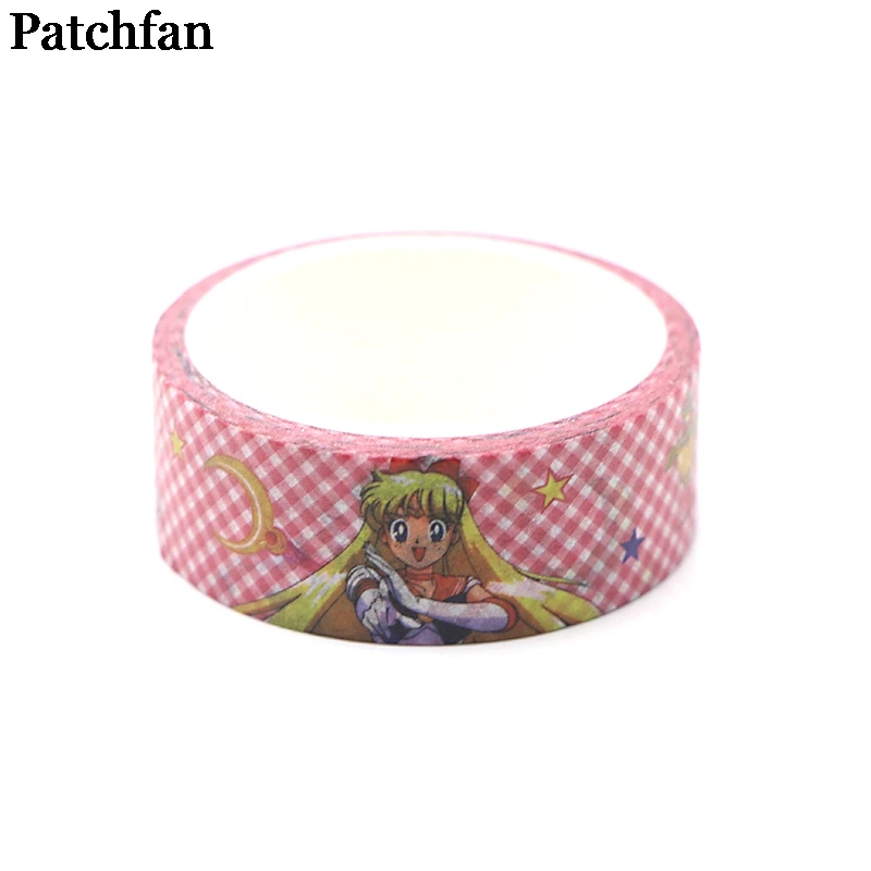 Patchfan с рисунком из аниме Сейлор Мун лента Washi Бумага DIY планировщик клейкой ленты