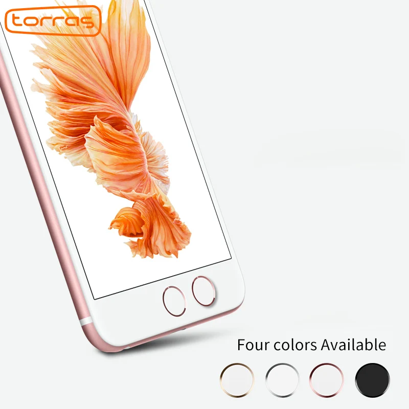 TORRAS Touch ID Home Button Sticker for iPhone 7/6S/6 7/6S/6 Plus SE/5S