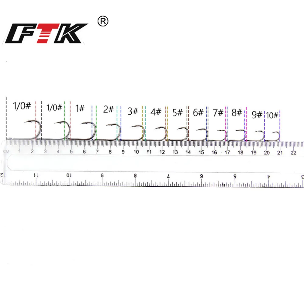 FTK высокоуглеродистые стальные колючие Крючки ISEAMA рыболовный крючок с глазом для ловли карпа, сома Anzol Peche японские рыболовные снасти 50358
