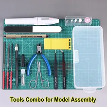 Modelo de ferramentas de construção, combo de ferramentas de polimento de gundam, modelo de hobby militar, diy, acessórios, conjunto de ferramentas de polimento
