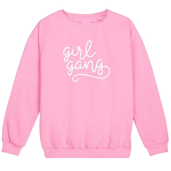 Power Feminist Woman up Kids Unisex Hoodie Girl Gang