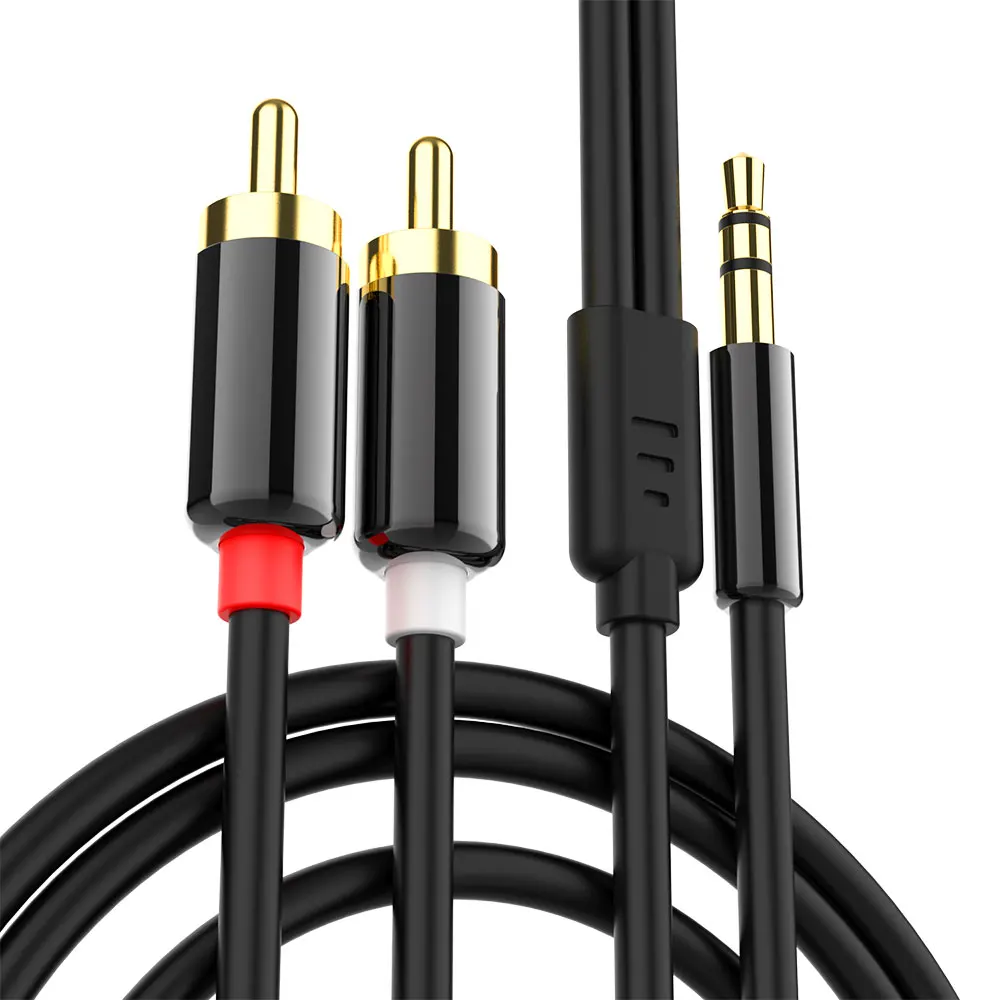 3.5 Double RCA Cable 2RCA to 3.5mm Jack audio cable 3.5mm Jack Rca Aux cable For phone Edifer Home Theater DVD 2RCA audio cable 3.5 Double RCA Cable 2RCA to 3.5mm Jack audio cable 3.5mm Jack Rca Aux cable For phone Edifer Home Theater DVD 2RCA audio cable