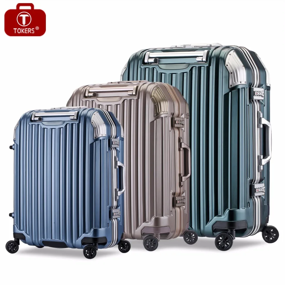 

Tokers Suitcase on wheels Rolling travel Carry on Luggage hand Trolley bag Case 20inch 24inch 28inch
