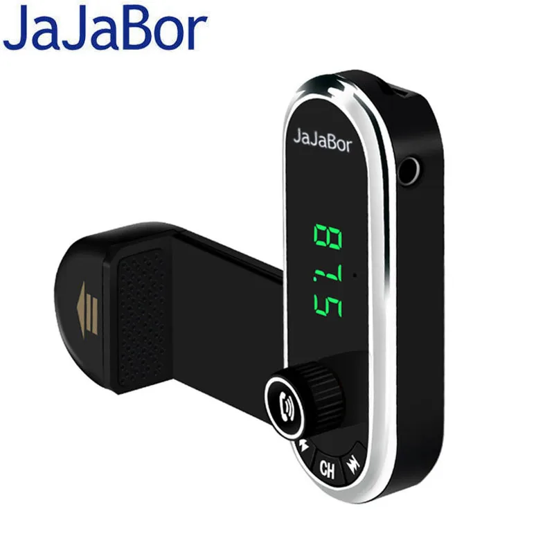 JaJaBor Bluetooth Car Kit Hands Free AUX 3.5MM Audio Bluetooth FM Transmitter MP3 Music Player Car Charger Universal Phone Stand JaJaBor Bluetooth Car Kit Hands Free AUX 3.5MM Audio Bluetooth FM Transmitter MP3 Music Player Car Charger Universal Phone Stand