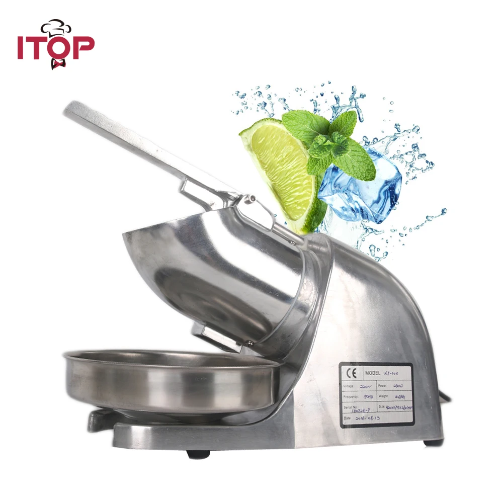 ITOP Commercial Stainless Steel Ice Crushers Shavers Machine ice slush