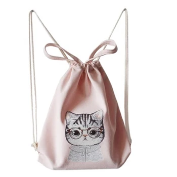 

New Classic Backpack Bolsos Candy Colors Drawstring Bag Backpack Mochila Feminina Women Canvas Mujer Mochila Shoulder Bags