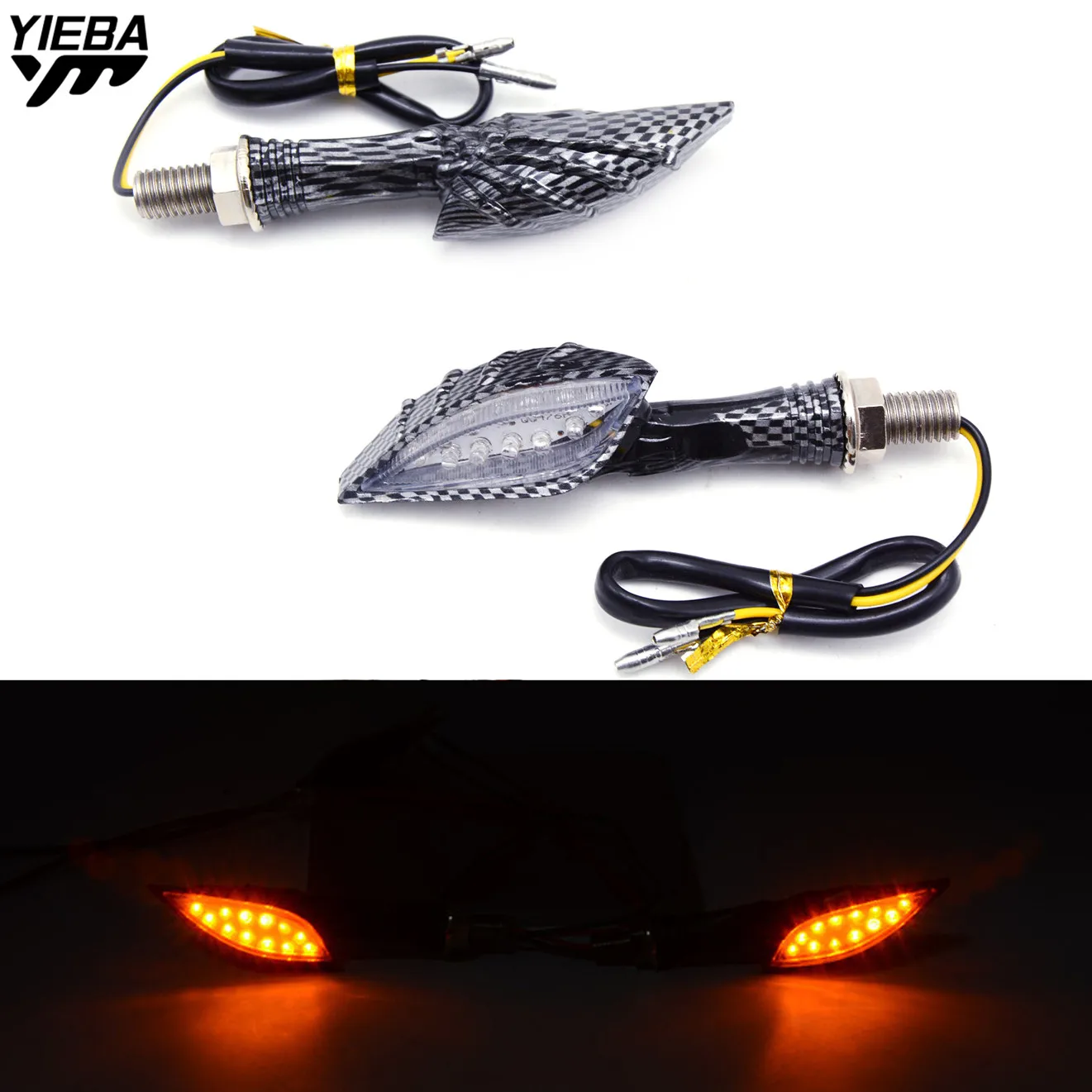 Universal Motorcycle LED Turn Signal Light Led Indicator Light for Honda CBF600/SA CBF1000/A CB1100/GIO NC750 S/X Black Spirit
