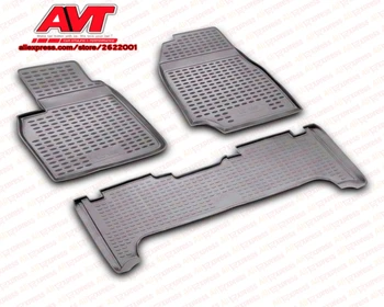 

Floor mats for Toyota Land Cruiser 100 1998-2007 3 pcs rubber rugs non slip rubber interior car styling accessories