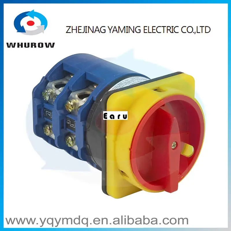 

Factory Supplied YMW26-160/2GS High quality manual changeover switch rotary switch cam switch DC voltage sliver contacts