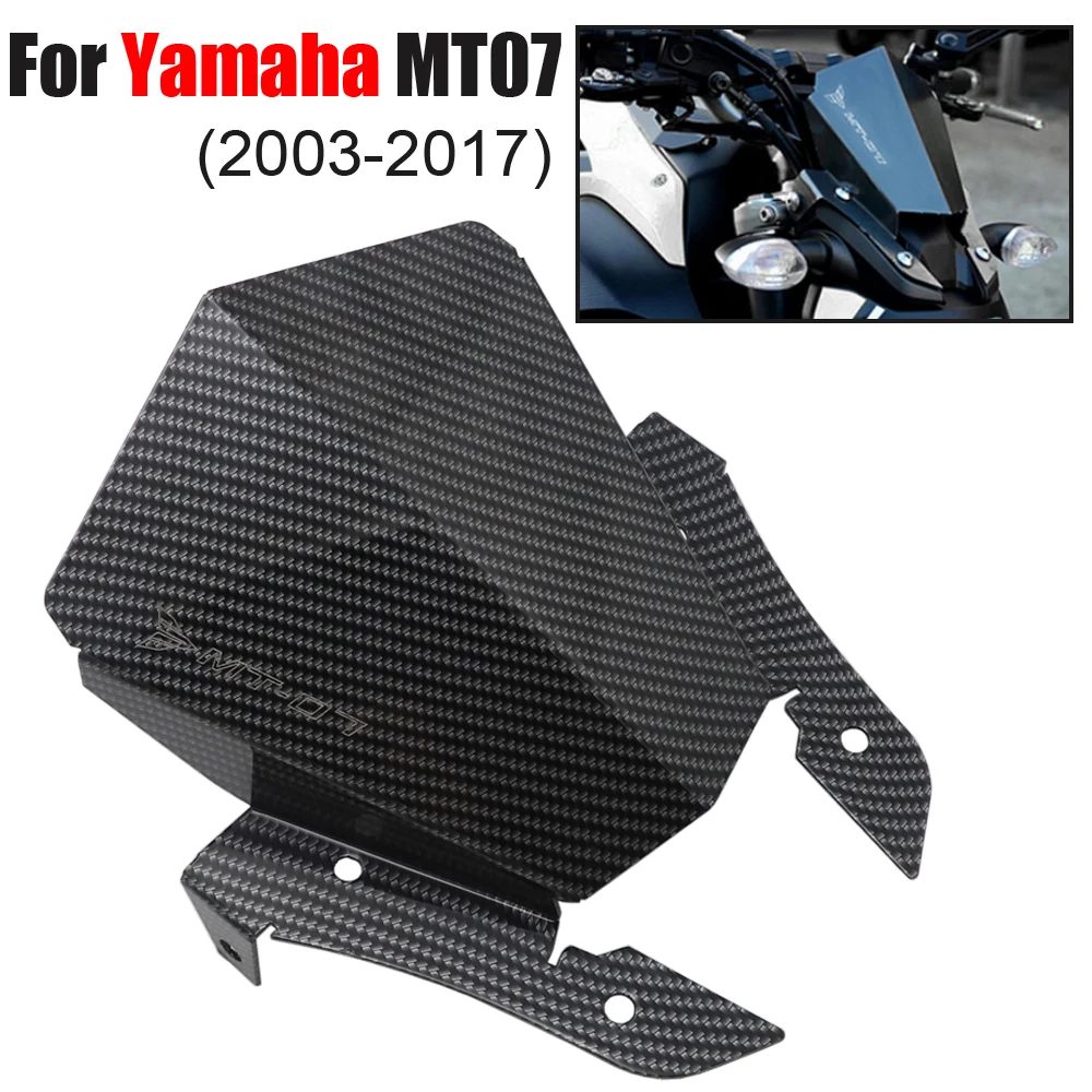 

New MT-07 MT 07 Motorcycle Aluminum Motorbike Windshield Windscreen For Yamaha MT07 2013 2014 2015 2016 2017
