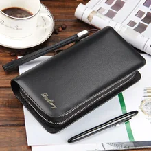 High Quality Vintage Man Wallet Male Slim Pu Leather Bifold Business Long Wallet Card Coin Wallet Purse Cartera Hombre Billetera ivotkova luxury brand high quality pu leather men long bifold wallet purse vintage designer male carteira money clip slim wallet