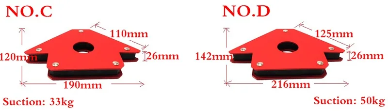 Electric welding iron suction multi angle welding magnet Neodymium Magnetic Clamp