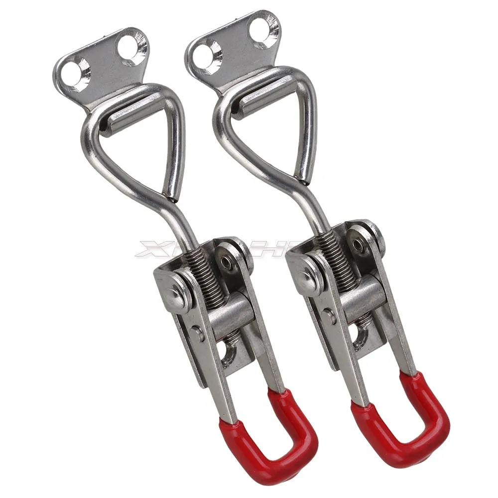 

2pcs 304Stainless steel Adjustable Toggle Latch Metal Toggle Latch Catch Lock Adjustable rapid clip /Speed clamp bolt