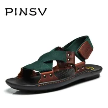 Summer Sandals Men Fashion Designers Sandalias Hombre Beach Shoes Men’S Sandals Brand Leather Slippers For Men Zapatos