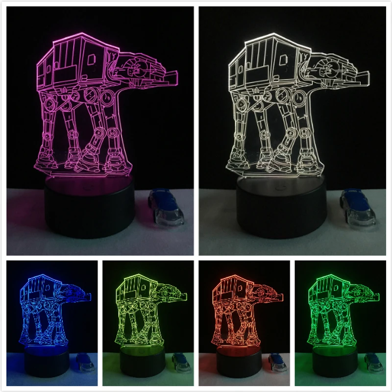  VCity 3D Led Lamp Table Lamp Death Star BB8 R2D2 Creative Gifts Night Light Bedroom Decor Table Lig - 32921257504