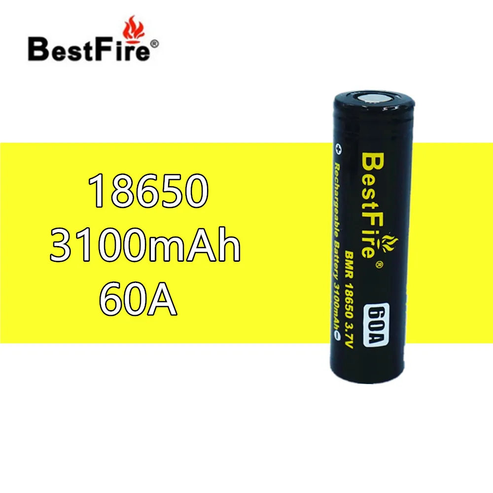 1 шт. перезаряжаемая батарея BestFire 18650 3 7 в 3100 мАч 60 А для Wismec Reuleaux GEN3 RX200S RX2/3 RX300 набор