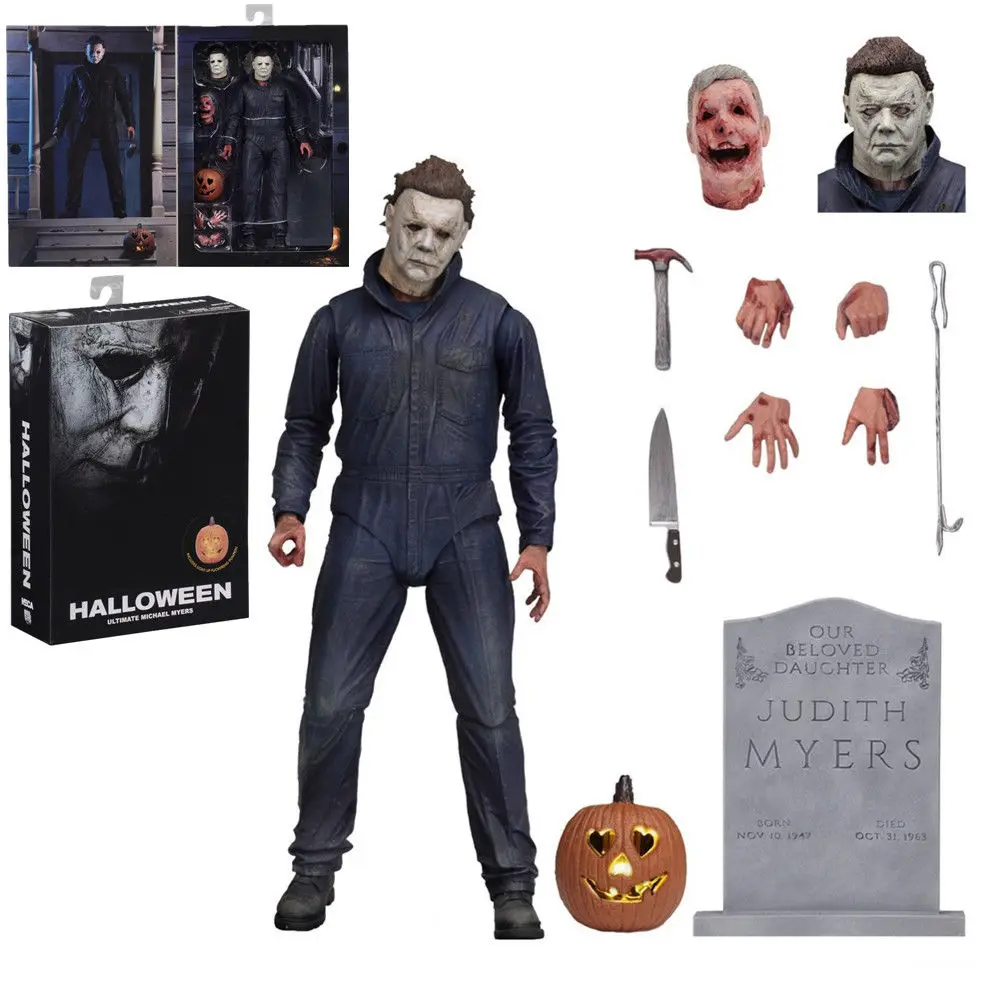 NECA Ultimate Майкл Майерз Экшн фигурки игрушки шарниры подвижные ПВХ модели куклы 18