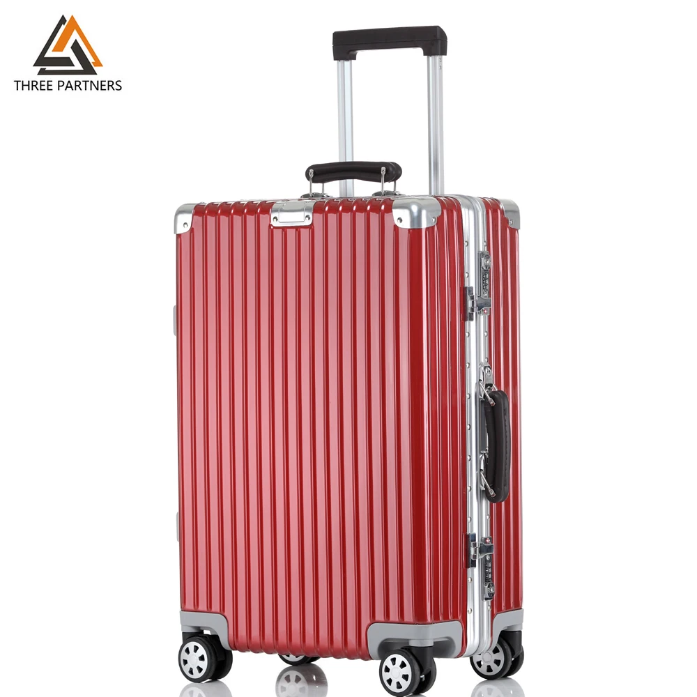

Newest Trolley Luggage Business Travel Carry-on Suitcase Box Spinner Luggage Bag TSA Lock Hardshell Aluminum Frame 20" 24" 28
