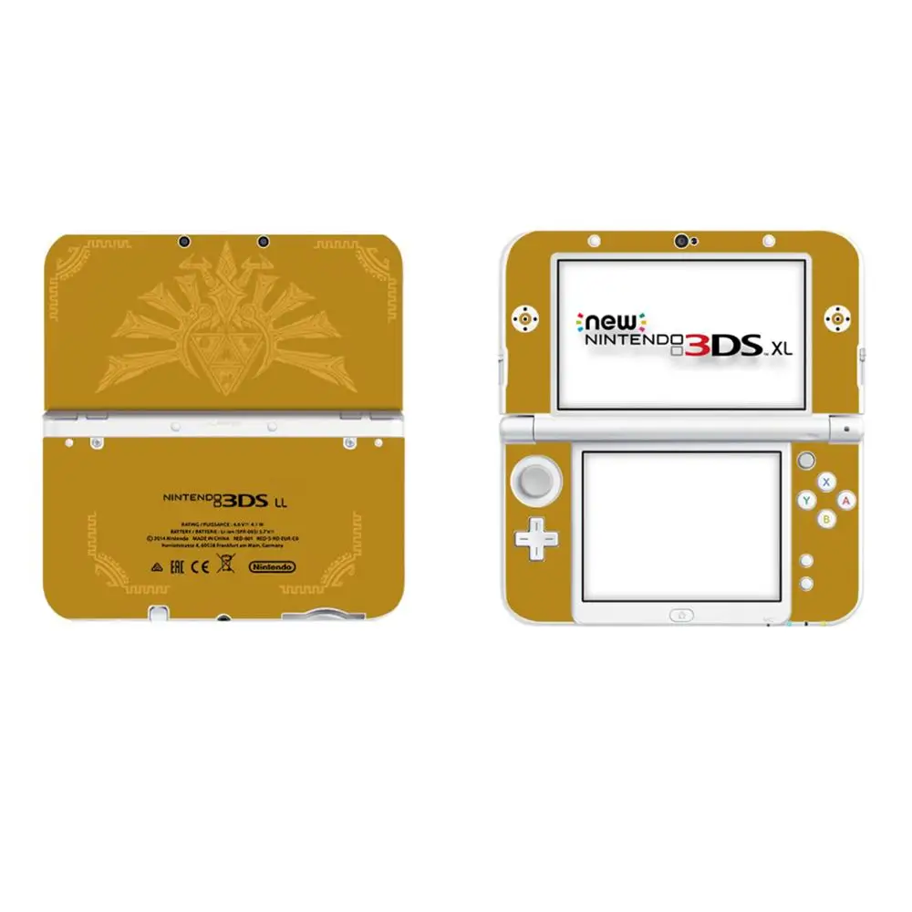 Небесно-голубой Аксессуары для игры Nintendo Новые 3 DSLL/xl(полная Средства ухода за кожей винил кожи Стикеры Protector+ Разделение crystal case - Цвет: Небесно-голубой
