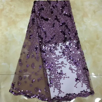

African Lace Fabric 2019 Embroidered French Laces Fabric High Quality French Tulle Lace Fabric For Wedding Party Dress x15-7