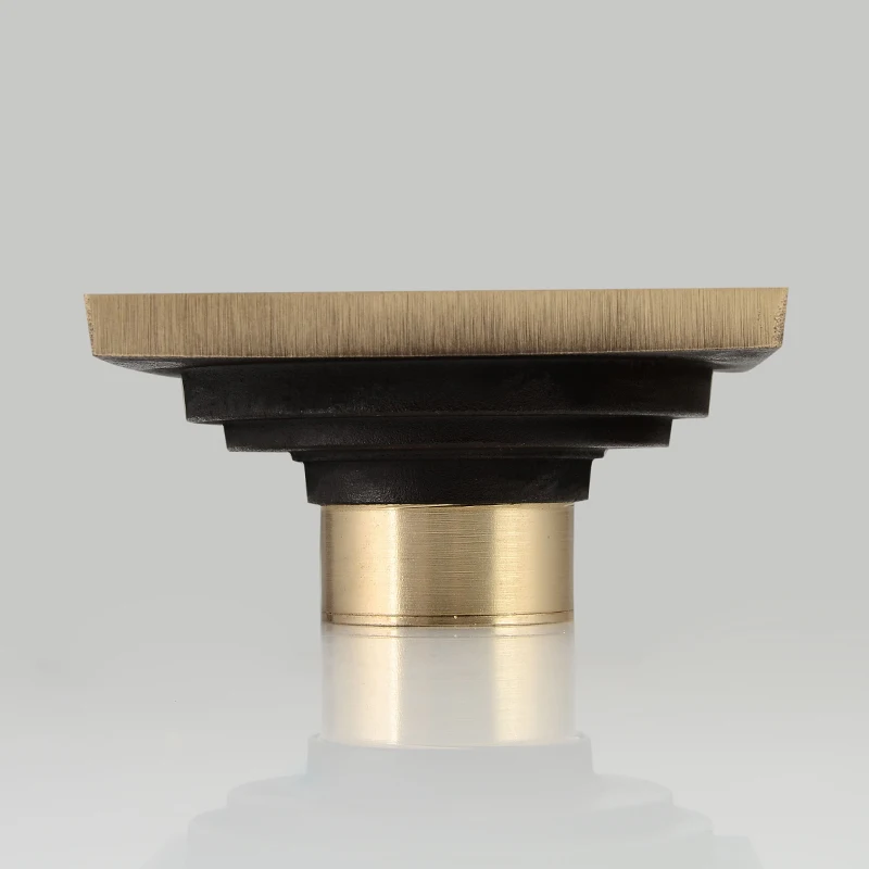 Bathroom Floor Drain Cover Square Antique Brass Toilet Shower Drainer Filter Anti-odor European Tile Insert Floor Waste Grates Bathroom Floor Drain Cover Square Antique Brass Toilet Shower Drainer Filter Anti-odor European Tile Insert Floor Waste Grates