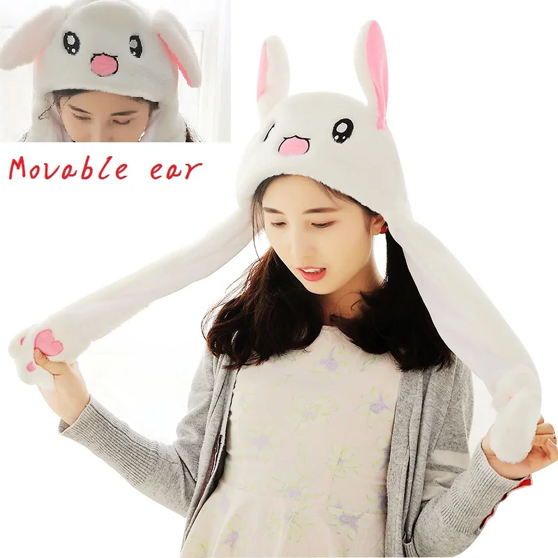 Le orecchie mobili cappello, cappello Del Coniglio che si sposta tenere  premuto il dell'orecchio regalo di Giorno dei bambini, di natale per i  bambini di due dimensionale carino cappello animale|Party Hats| -
