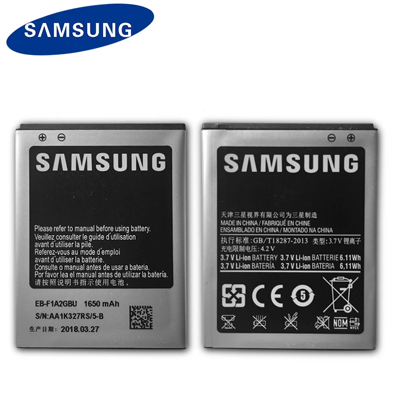 Оригинальный телефон Samsung аккумулятор 1650 мАч для Galaxy S2 i9100 i9108 i9103 I777 i9105 i9188 i9050