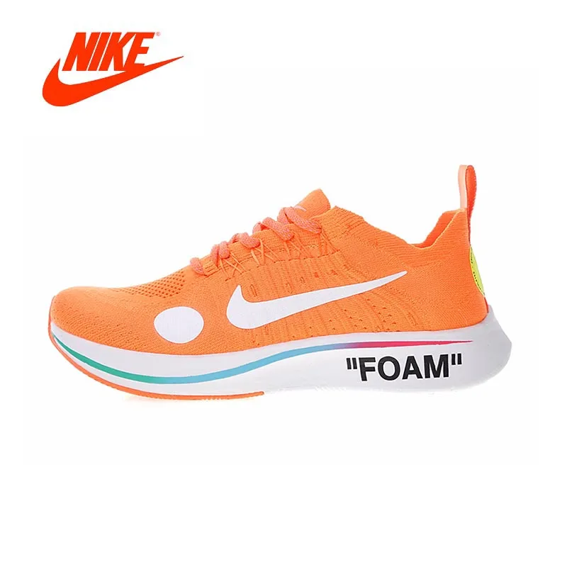 Original New Arrival Authentic Nike Zoom Fly Mercurial Flyknit X Off-White Men's Running Shoes Sport Outdoor Sneakers AO2115-800