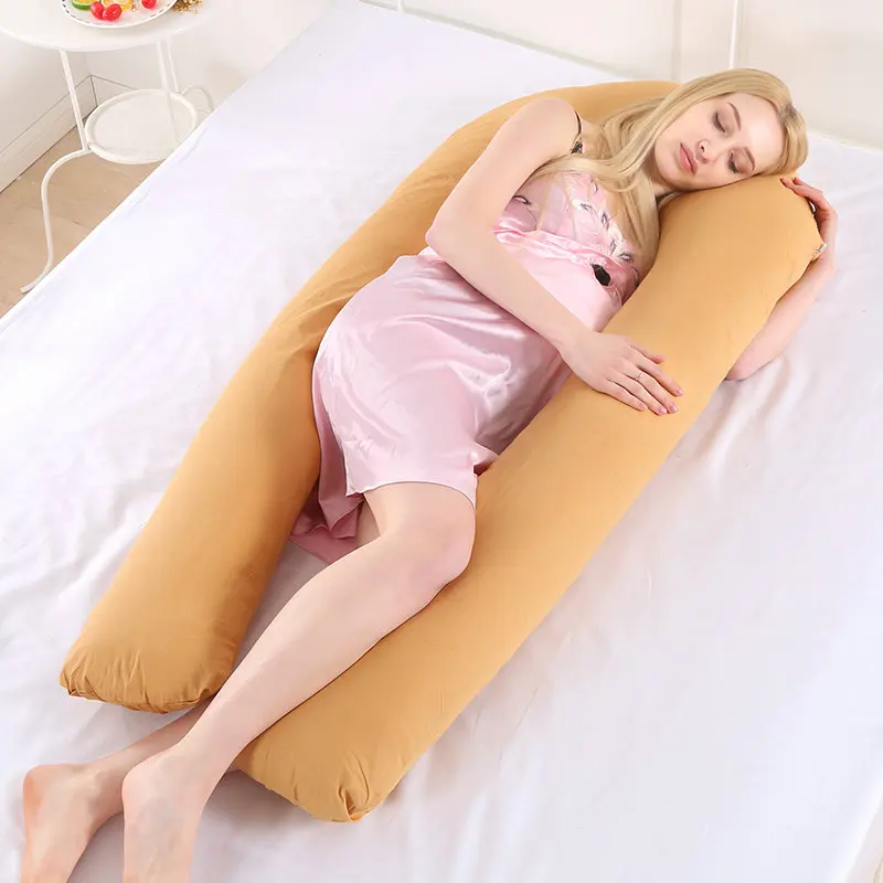 Постельные принадлежности подушки u-образная Подушка для беременных подушка для всего тела комфортная Подушка для сна для беременных женщин - Цвет: camel color