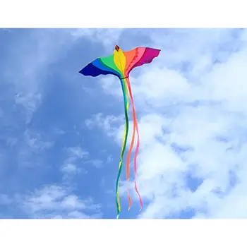 

Phoenix Kite With Long Colorful Tail With Handle Line Outdoor Fun Kids Toy MAR-20