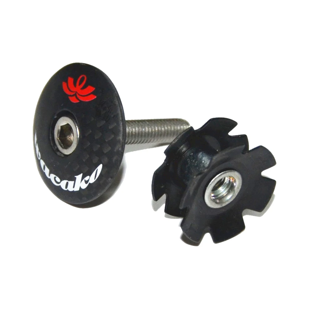 

wacako core carbon fiber front fork inflated sun flower core screw Mountain road bike front fork bowl set hangin bowl cover