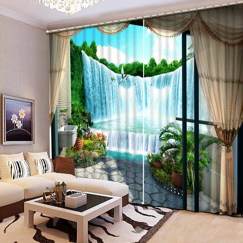 3D Blackout Curtains Beautiful Lifelike Refined HD Elegant