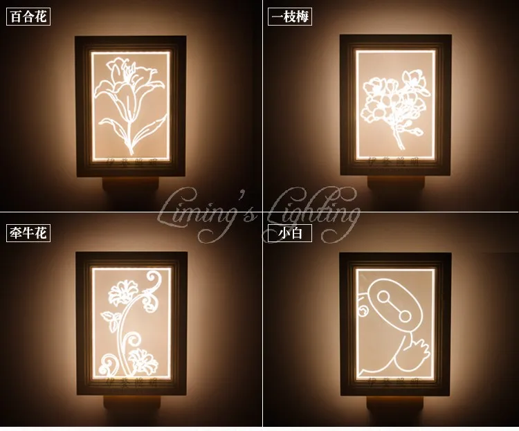 Mural Acrylic indoor wall lamp fairy Novelty creative living room bedroom bedside aisle lights lampadas led Corridor Wall Sconce