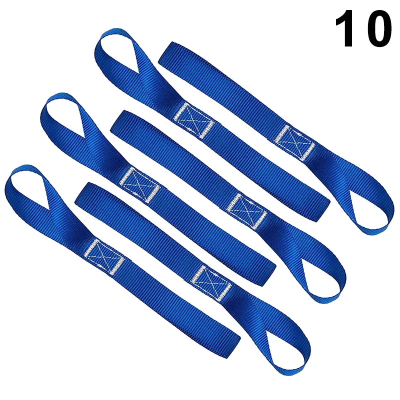 

1/4/10Pcs 12" Mutipurpose Motorcycle Tie Downs Soft Straps Loops For Harley Handlebar NR-shipping